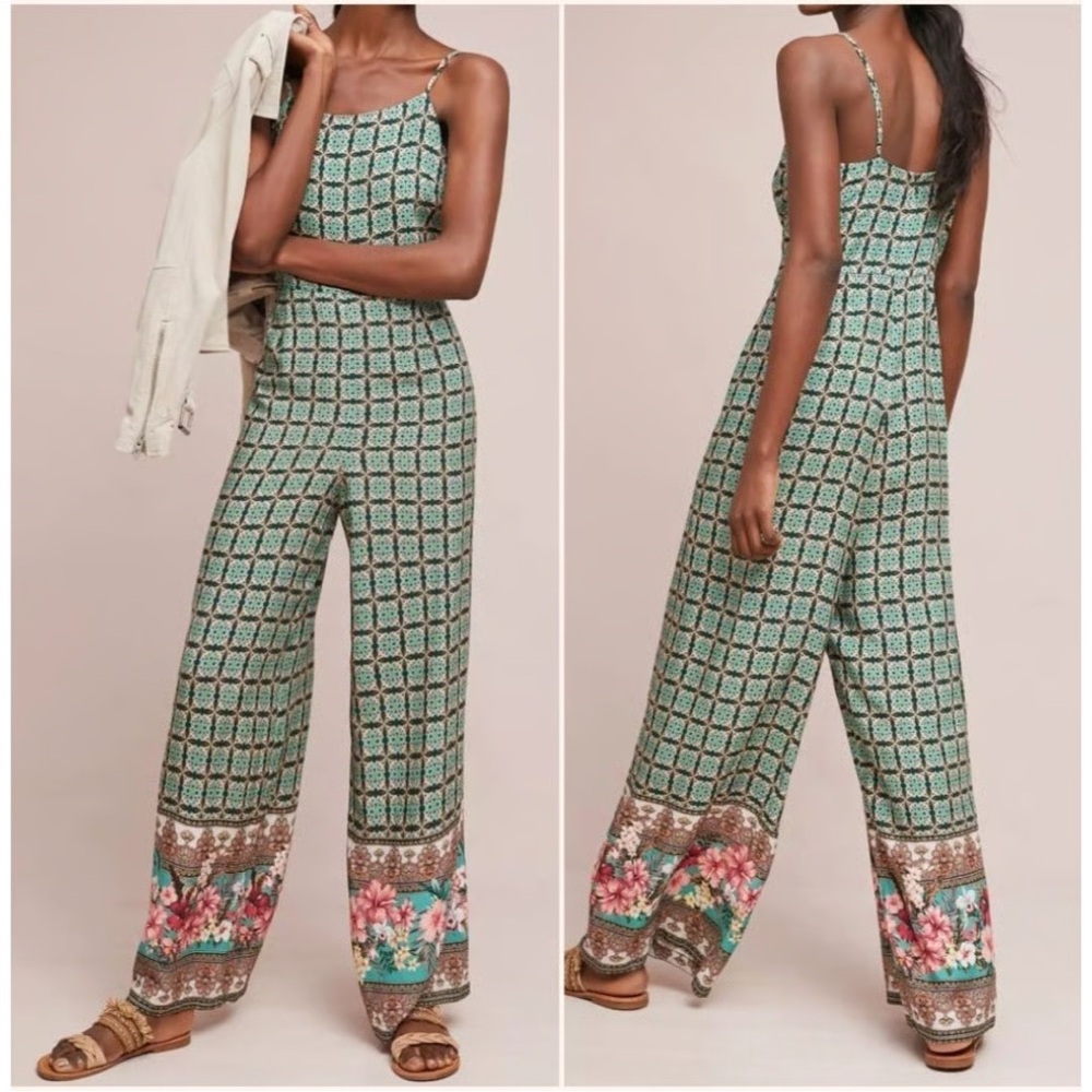 Anthropologie Farm Rio Honolulu Jumpsuit Size S